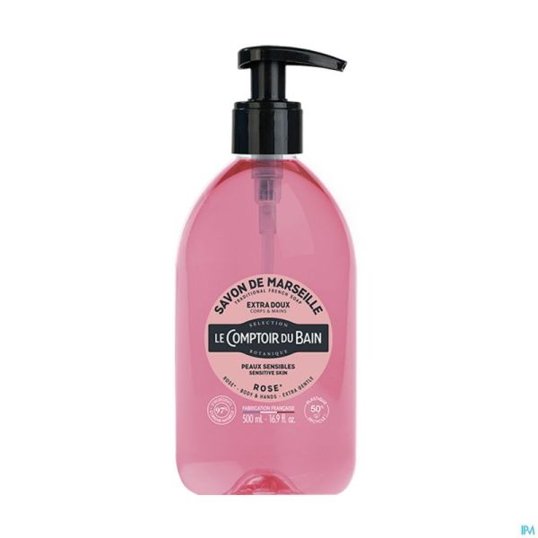 Lcb Savon Liquide Rose S/palme Fl 500ml
