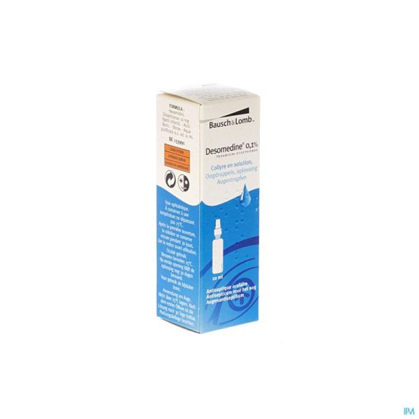 Desomedine 0,1% Collyre 10 Ml