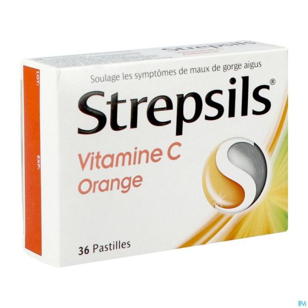 Strepsils Vitamine C Orange Past 36