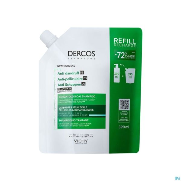 Vichy Dercos Sh Trait.a/pell Chev.gras Refill390ml