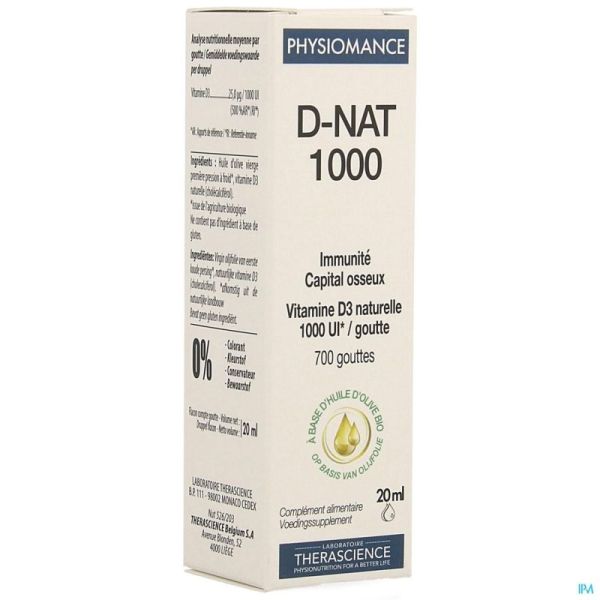 D-nat 1000    fl gutt 20ml physiomance phy269