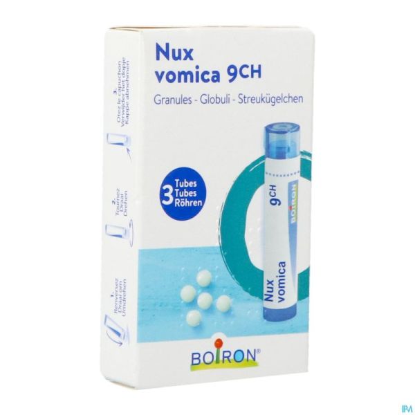 Nux Vomica Boiron 9CH pilules 3 x 4 g