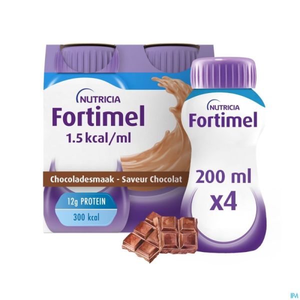 Fortimel 1.5kcal Chocolat 4x200ml