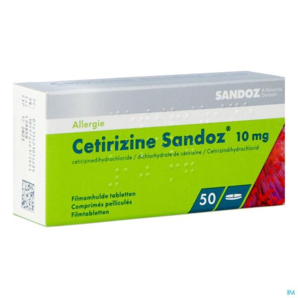 Cetirizine Cpr 50 X 10 Mg  Sa
