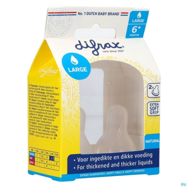 Difrax Tetine Natu Large  / 2
