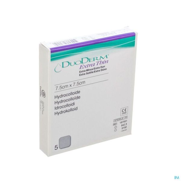 Duoderm X-Mince 7,5X 7,5Cm/ 5