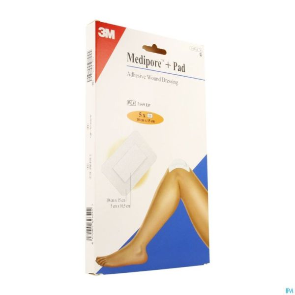 Medipore + Pad 3m 10x15,0cm 5 3569p