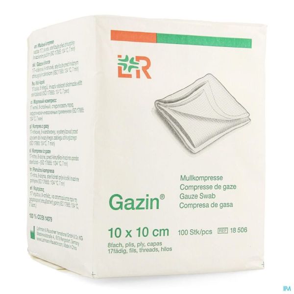 Compresse Gazin 10X10 8P  100