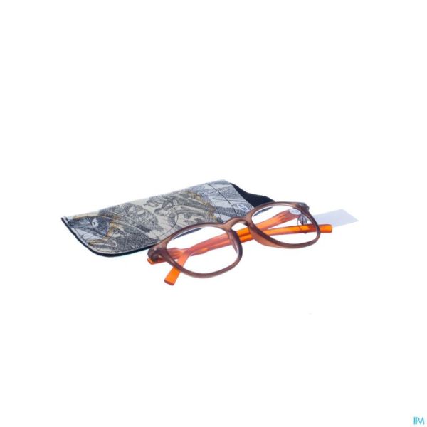 Pharmaglasses Lunettes Comp. +1.00 Brown/orange