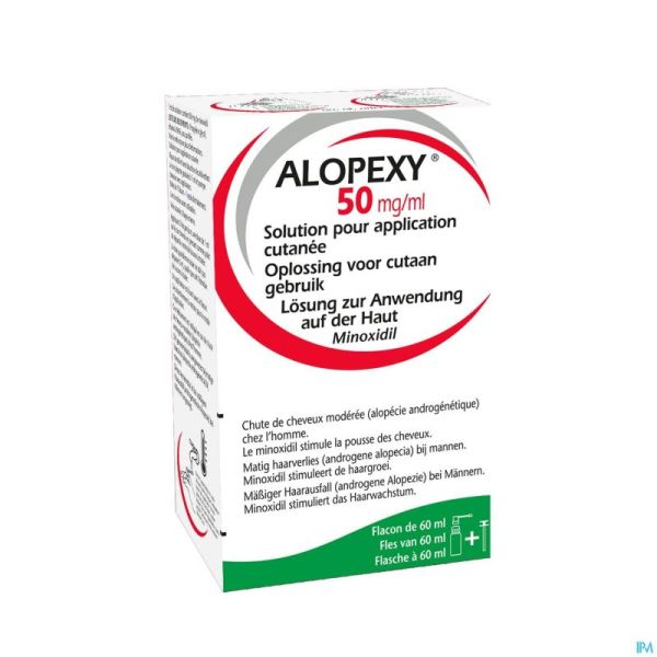 Alopexy 50mg/ml Sol Applic. Cutane Fl Pipette 60ml