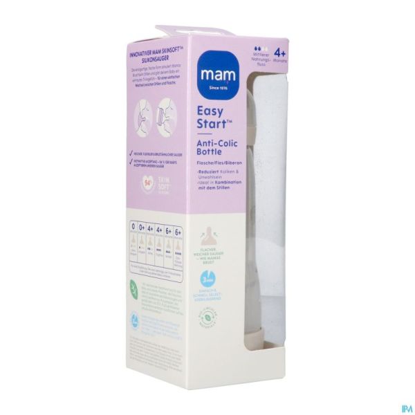 Mam Easy Start A/colic Bib. Pure Matt Uni 320ml