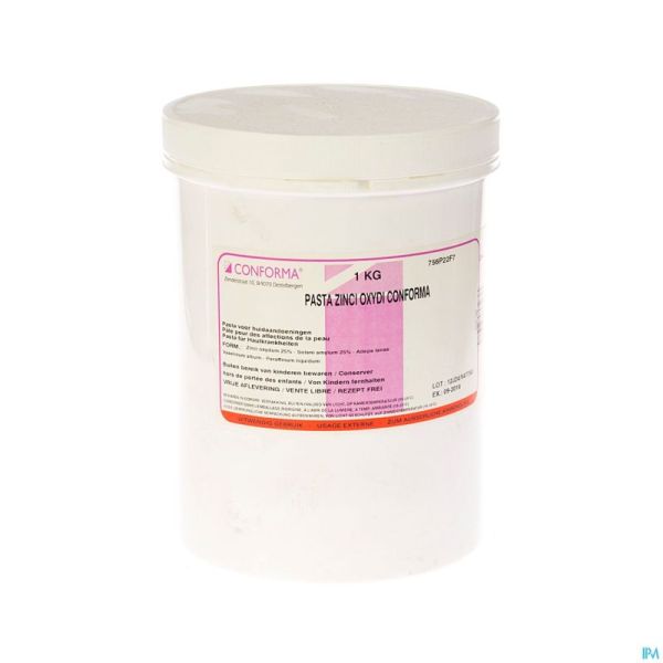 Pasta Zinci Oxydi Conforma cut. paste jar 1 kg