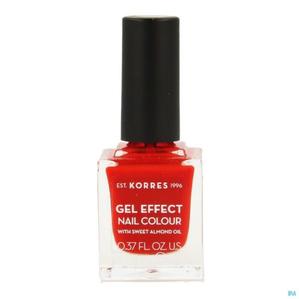 Korres km gel effect nail 48 coral red    11ml