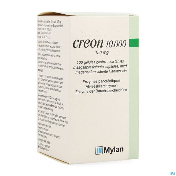 Creon 10000 Caps Gastroresist 100 X 150mg
