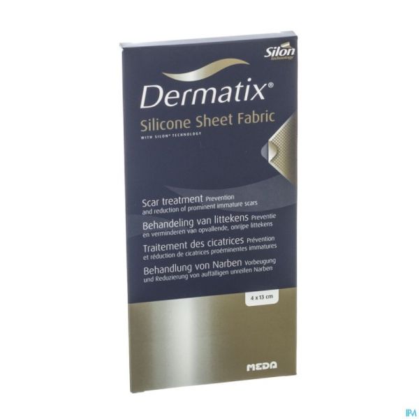 Dermatix Silicone Sheet Fabric Adh 4x13cm 1