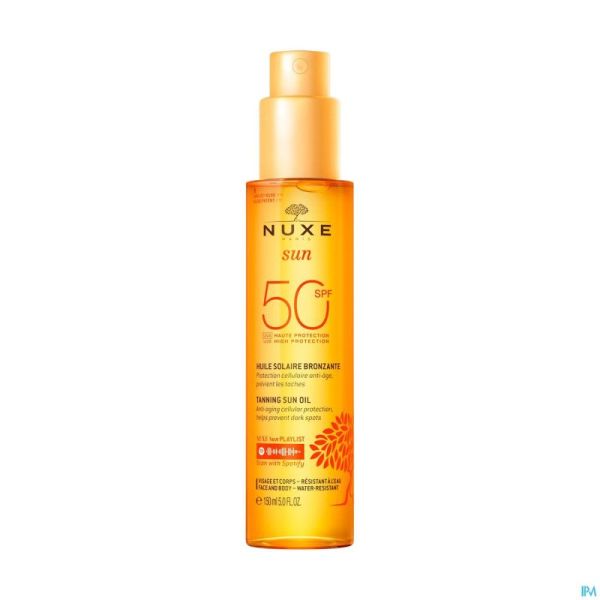 Nuxe Sun Huile Bronz. Ip50 Visage&corps150ml